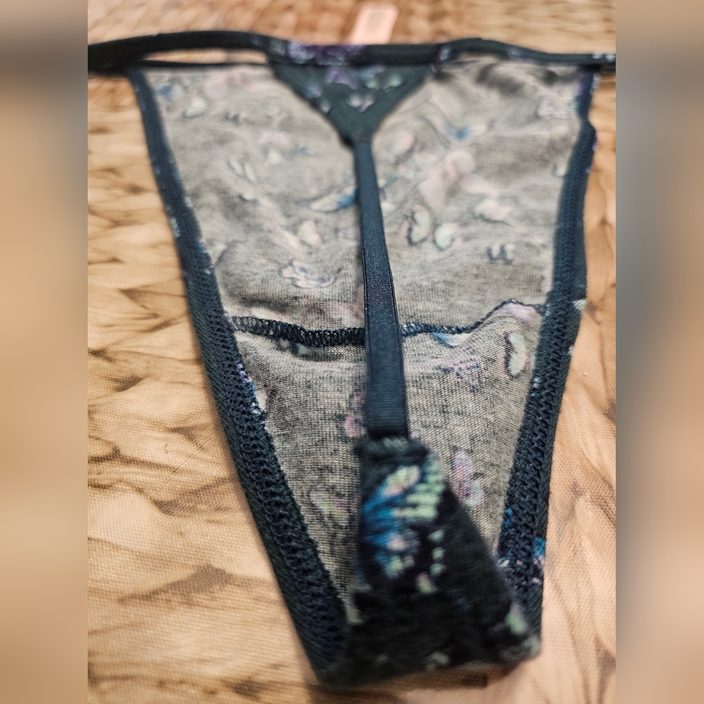 Victoria's Secret Blue Butterfly Print Panties - Picture 5 of 6